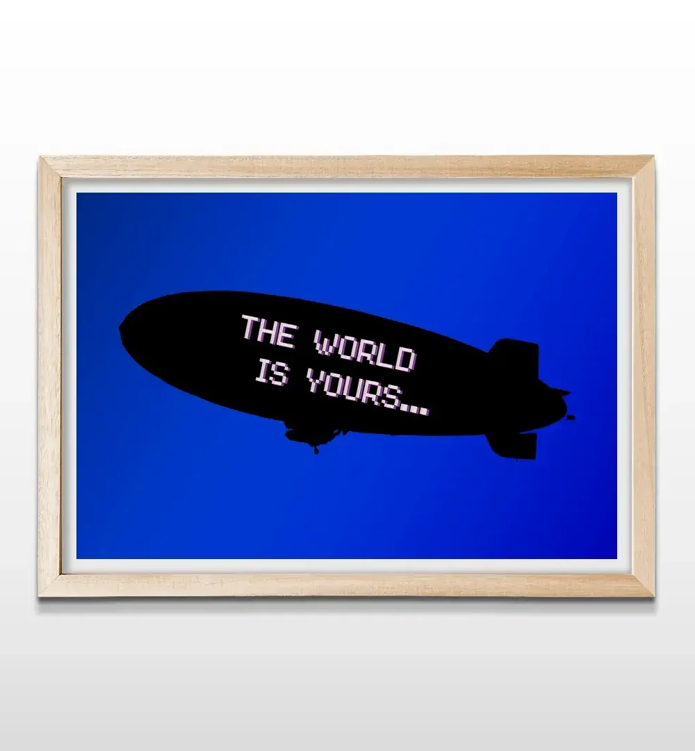 cuadro zeppelin rectangular natural