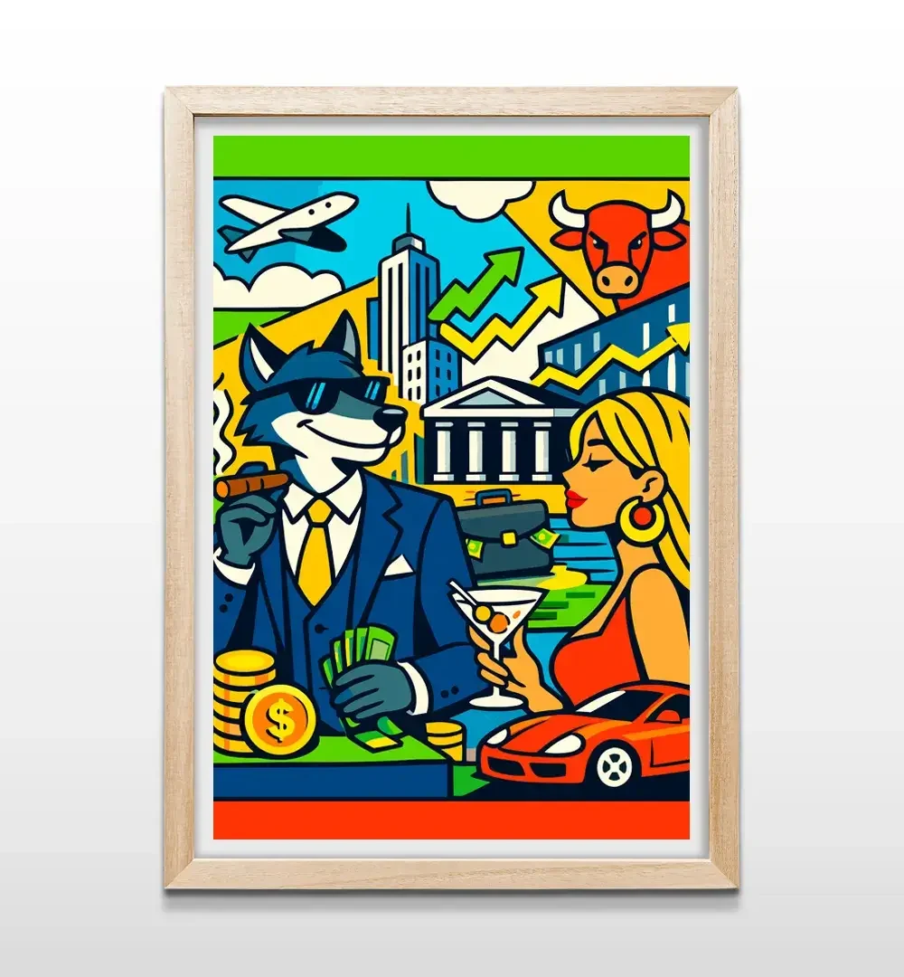 cuadro ambicion wall st natural