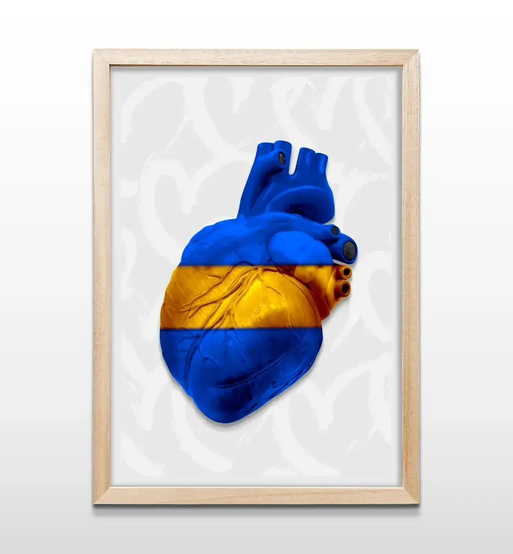 cuadro corazon bostero rectangular natural