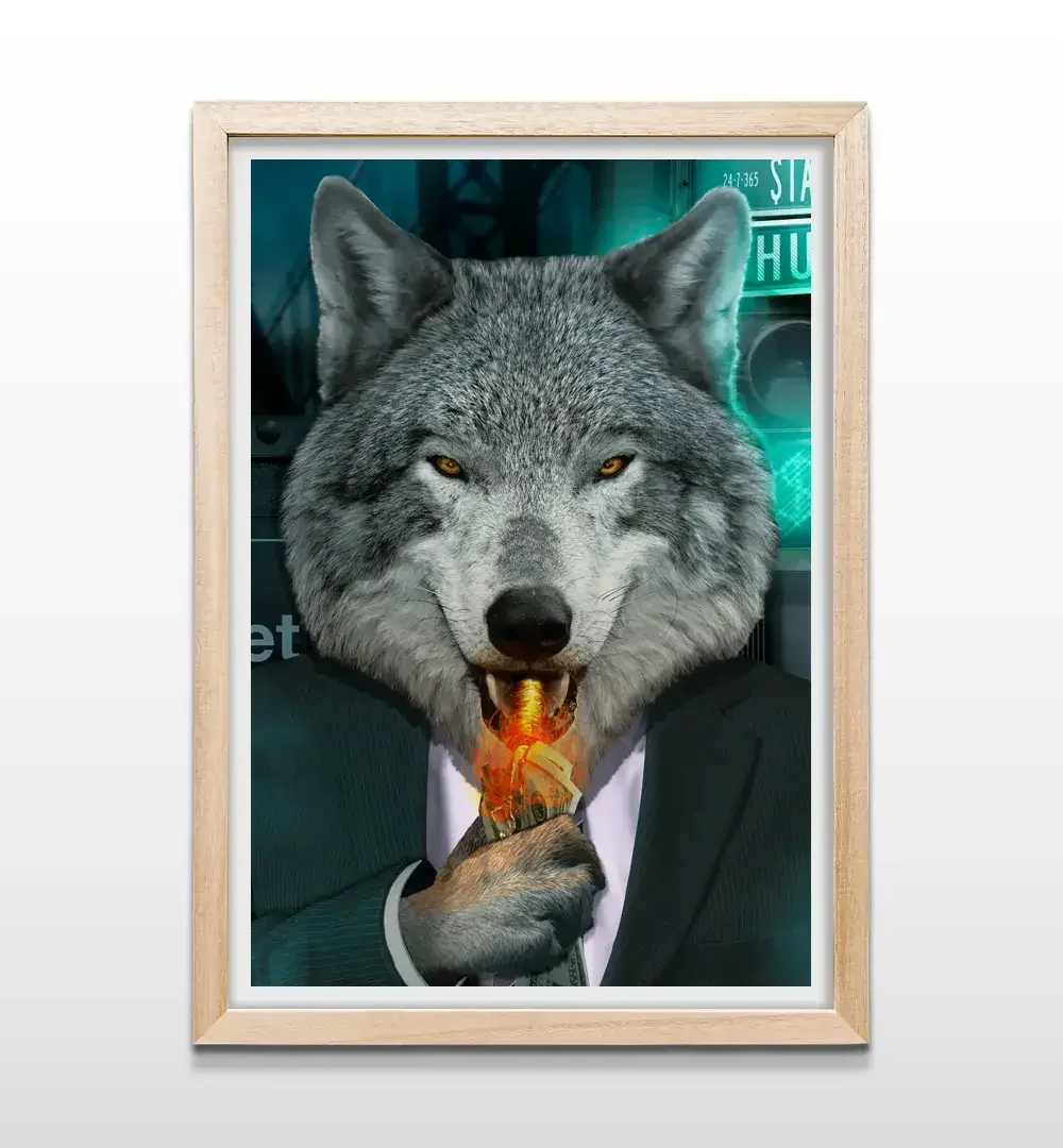 cuadro el lobista rectangular natural