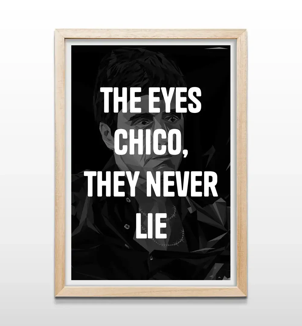 cuadro los ojos chico rectangular natural