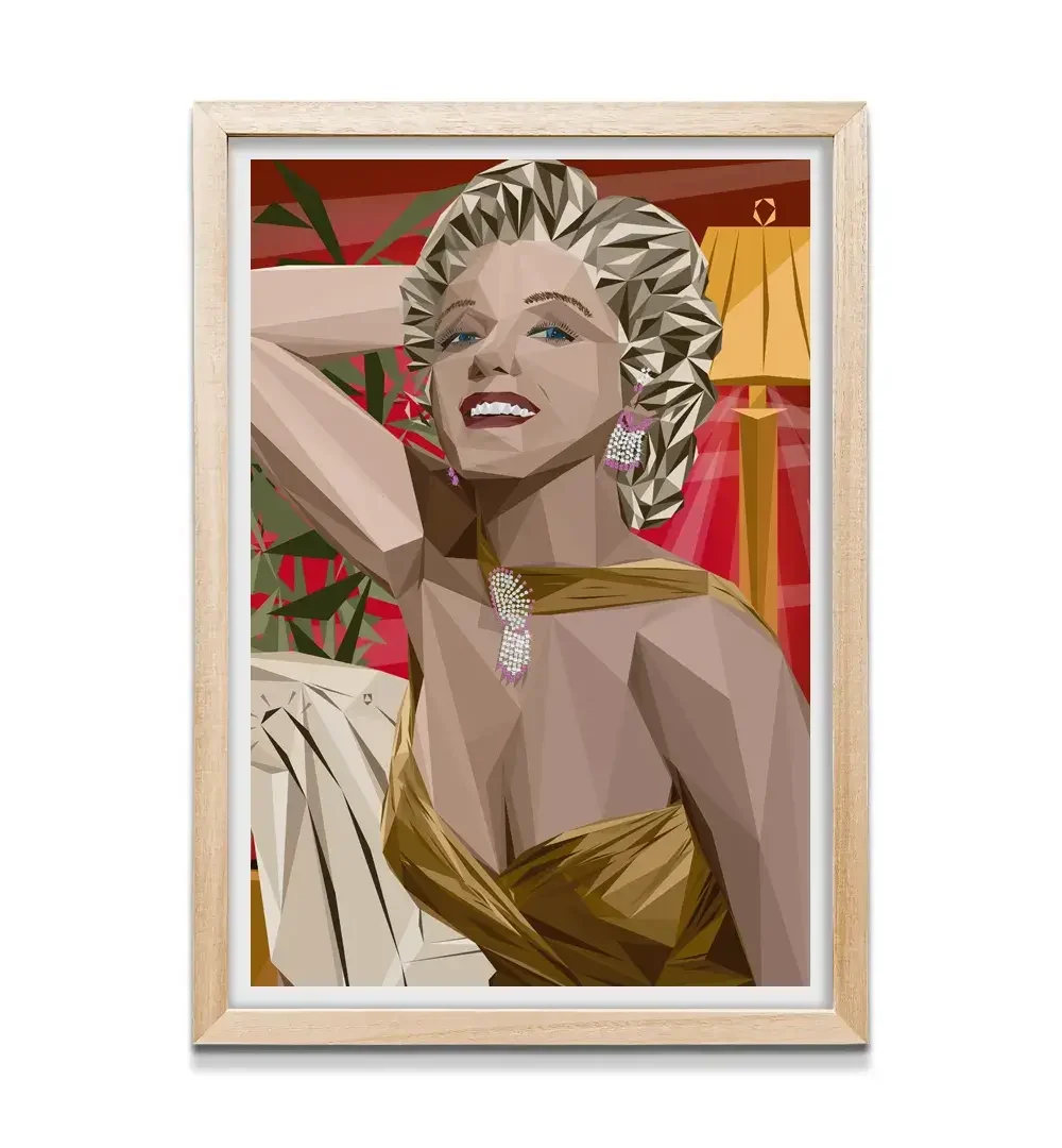 cuadro marilyn monroe rectangular natural