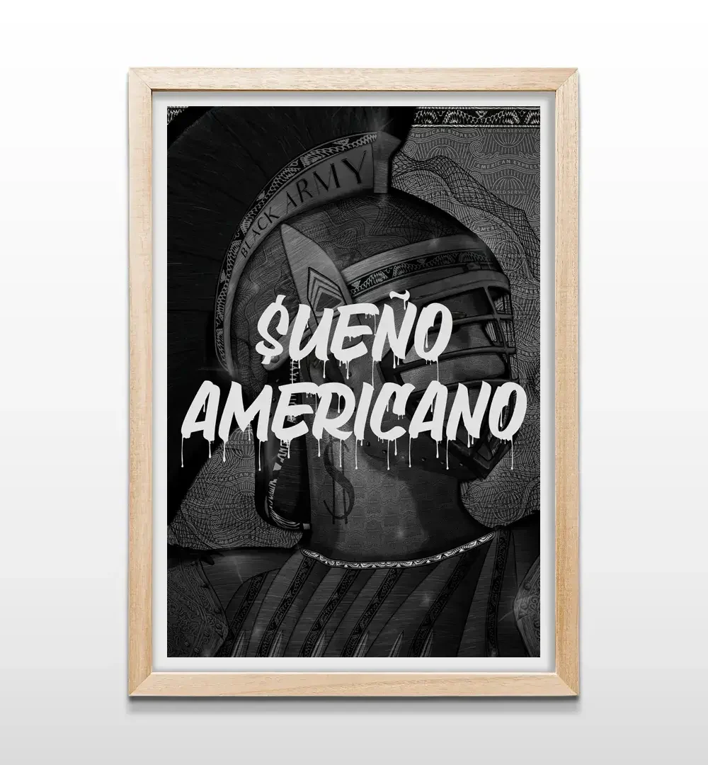 cuadro sueño americano rectangular natural