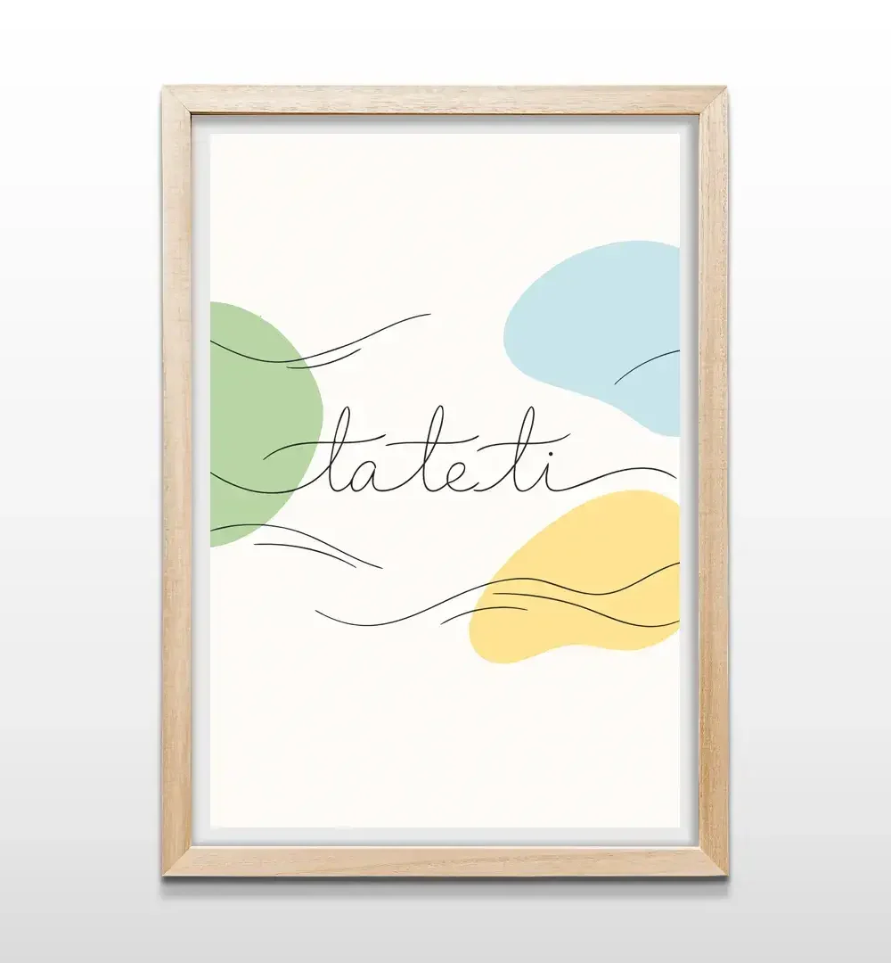 cuadro ta te ti rectangular natural