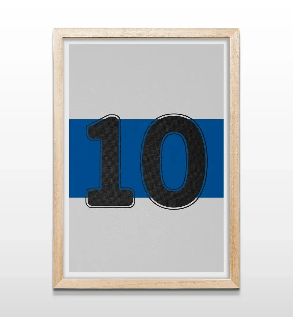 cuadro camiseta 10 de gimnasia natural