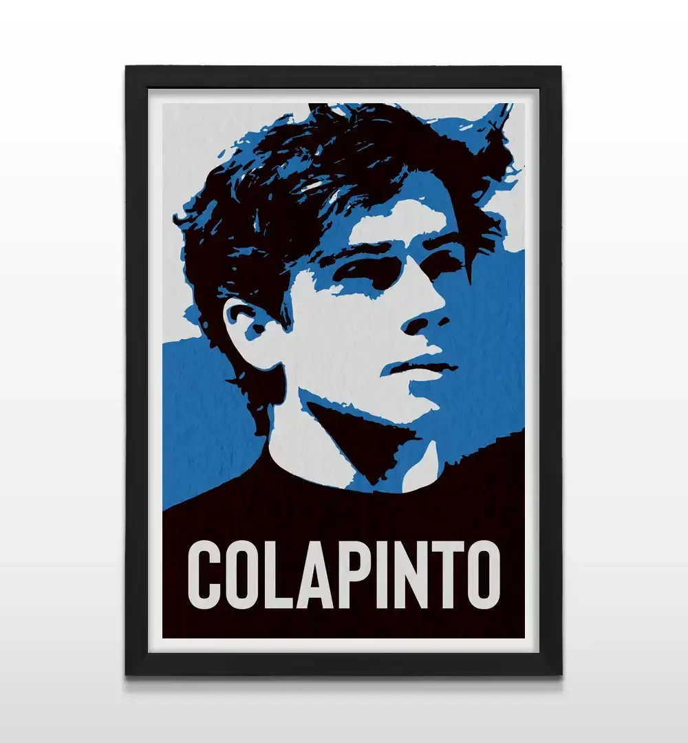 Cuadro moderno de Franco Colapinto con marco negro, arte de pared de F1 de alto impacto y regalo ideal para fanáticos del automovilismo y pilotos de simracing